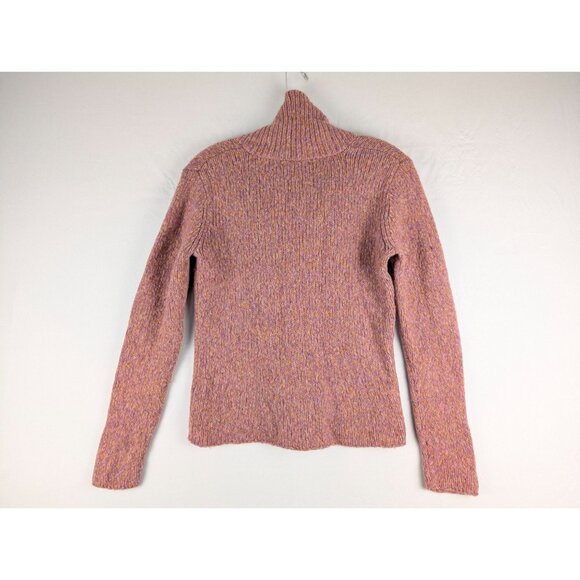 Eileen Fisher Sweater Womens Small Pink/Orange Shawl Neck Pullover - Picture 6 of 7